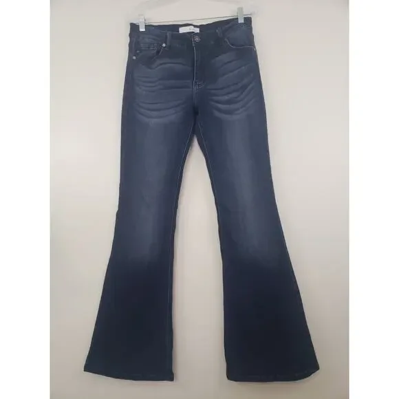 KanCan Jeans Womens Size 13/30 Tall Flare Stretch Denim Preppy Cowgirls KC6102D - Picture 2 of 13